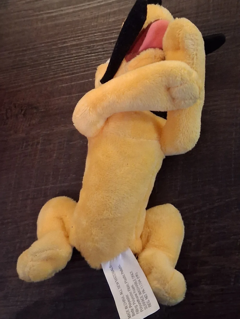 Disney Tigger And Pluto Plush Toy Orange, Black, Cream with Pink Nose
